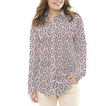 Popeline Enfant Roses Gris - Ribes y Casals