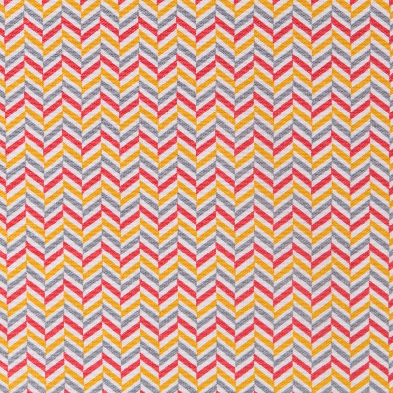 Popeline Enfant ZigZag Rouge - Ribes y Casals