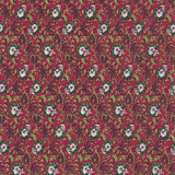 Popeline Liberty Fond Rouge - Ribes y Casals