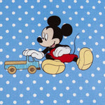 Tissu Coton Feuille Vigne Bleu Marine - Ribes y Casals