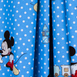 Tissu Coton Feuille Vigne Bleu Marine - Ribes y Casals