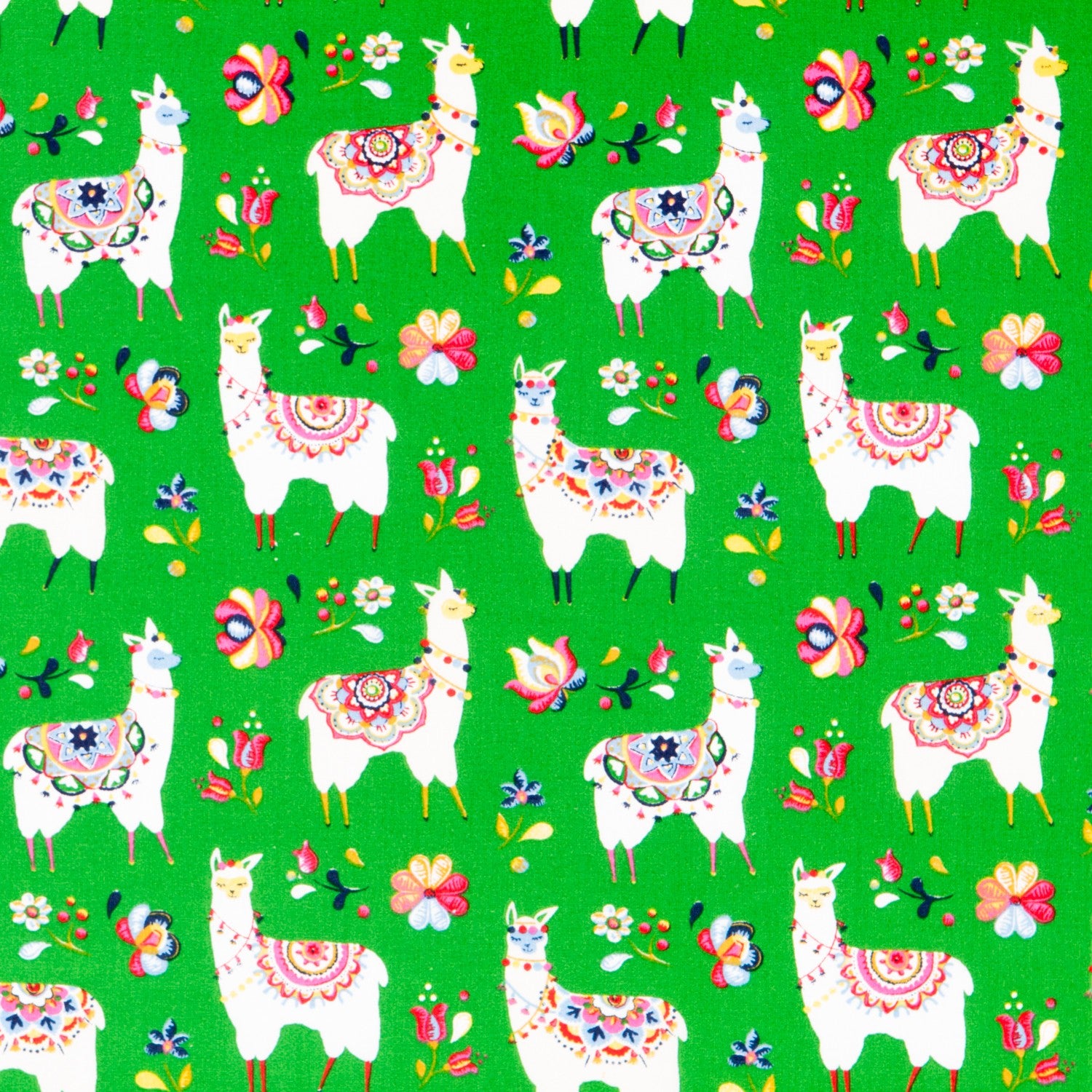 Popeline Lamas Vert - Ribes y Casals