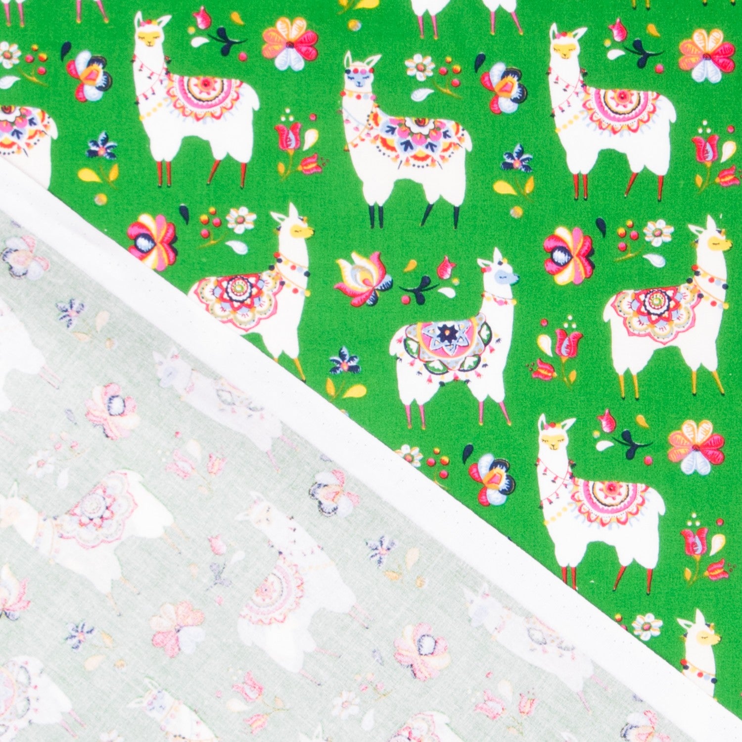 Popeline Lamas Vert - Ribes y Casals