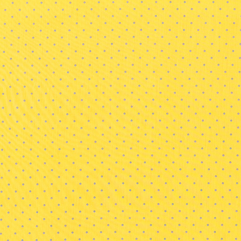 Popeline Pois Jaune Mauve - Ribes y Casals