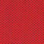 Popeline Pois Rouge Noir - Ribes y Casals