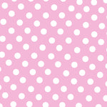 Popeline à Pois Sevillanes Fond Rose - Ribes y Casals