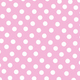 Popeline à Pois Sevillanes Fond Rose - Ribes y Casals