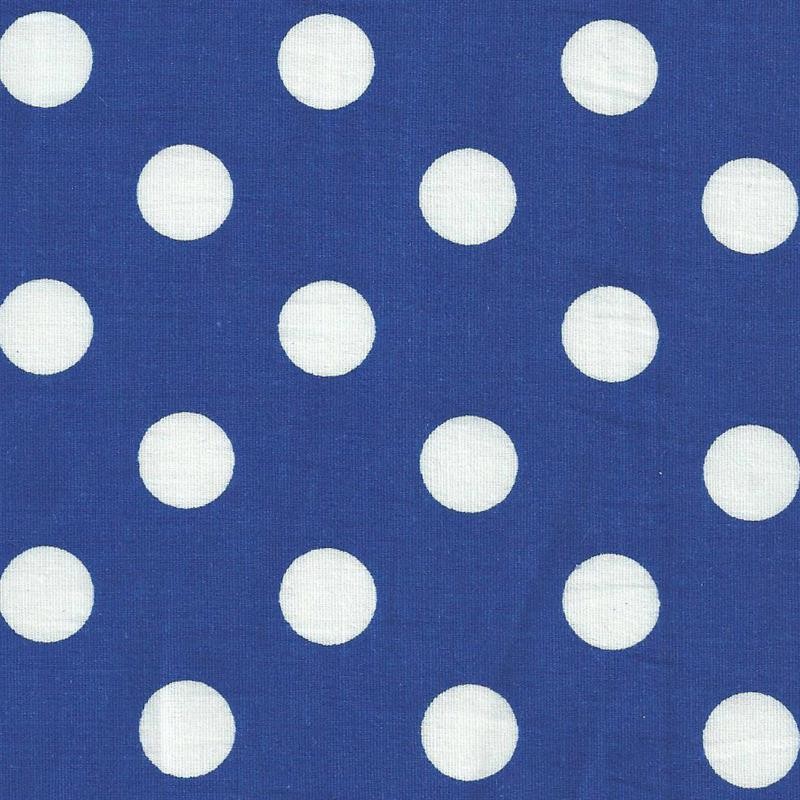 Popeline Pois Dots Bleu - Ribes y Casals