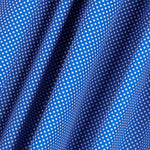 Popeline à Pois Flamenco Fond Bleu Pervenche 2mm - Ribes y Casals