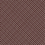 Popeline à Pois Flamenco Fond Chocolat 2mm - Ribes y Casals
