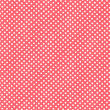 Popeline à Pois Flamenco Fond Corail 2mm - Ribes y Casals