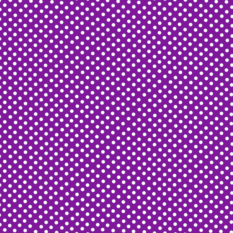 Popeline à Pois Flamenco Fond Violet 2mm - Ribes y Casals