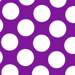 Popeline à Pois Flamenco Fond Violet 60mm - Ribes y Casals