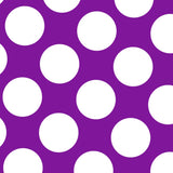 Popeline à Pois Flamenco Fond Violet 60mm - Ribes y Casals