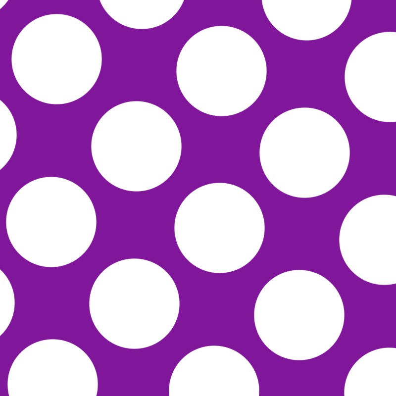 Popeline à Pois Flamenco Fond Violet 60mm - Ribes y Casals