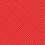 Popeline à Pois Flamenco Fond Rouge 2mm - Ribes y Casals