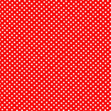 Popeline à Pois Flamenco Fond Rouge 2mm - Ribes y Casals