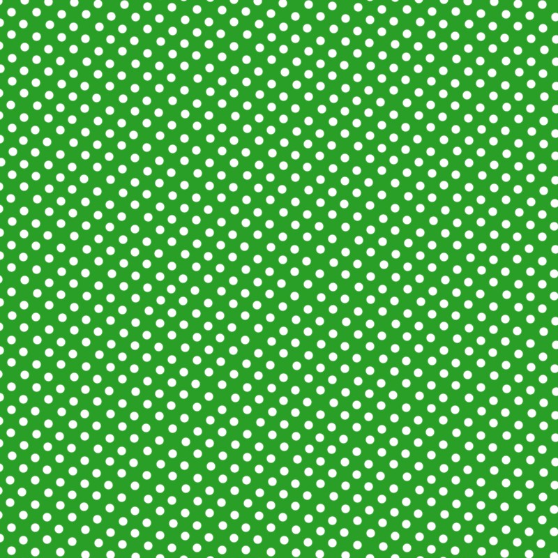 Popeline à Pois Flamenco Fond Vert 2mm - Ribes y Casals