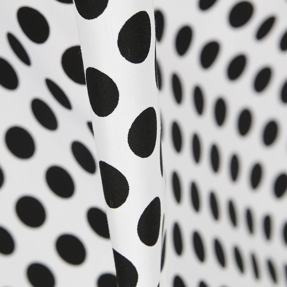 POPELINE À POIS Noirs 15 mm - Ribes y Casals