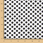 POPELINE À POIS Noirs 15 mm - Ribes y Casals