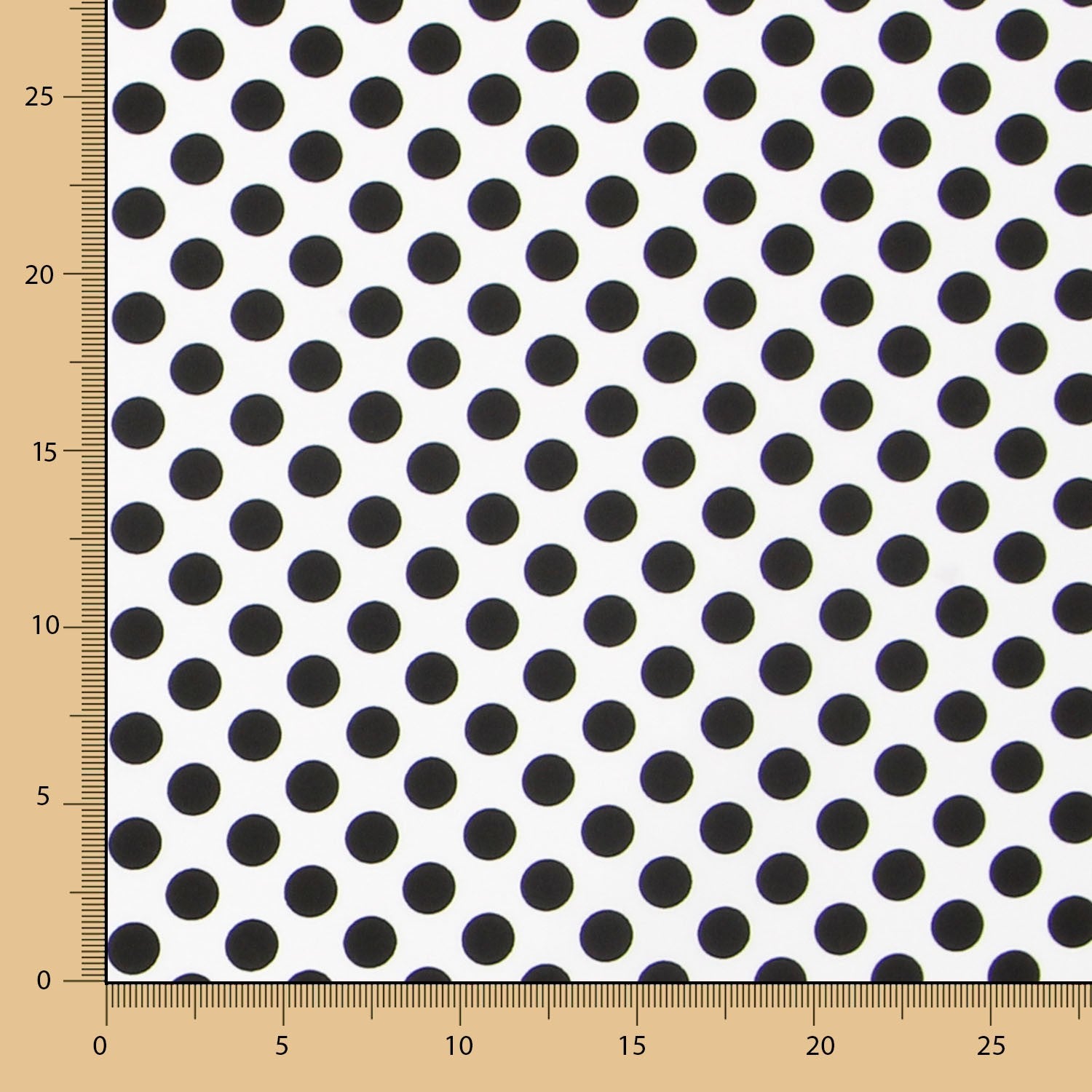 POPELINE À POIS Noirs 15 mm - Ribes y Casals