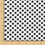 POPELINE À POIS Noirs 15 mm - Ribes y Casals