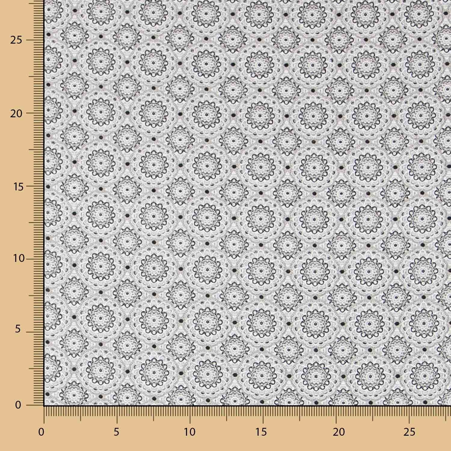 Popeline Grise Mandala - Ribes y Casals