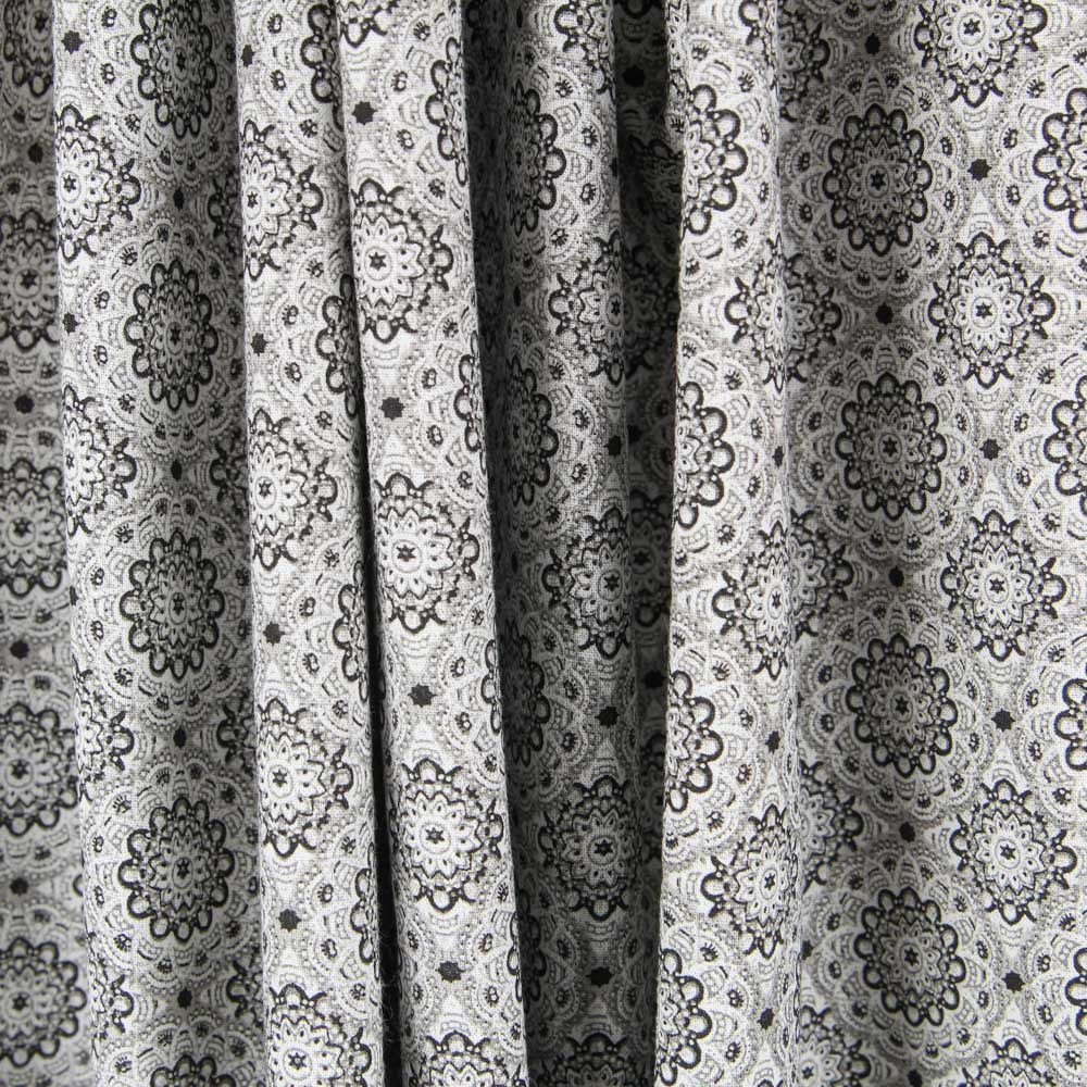 Popeline Grise Mandala - Ribes y Casals