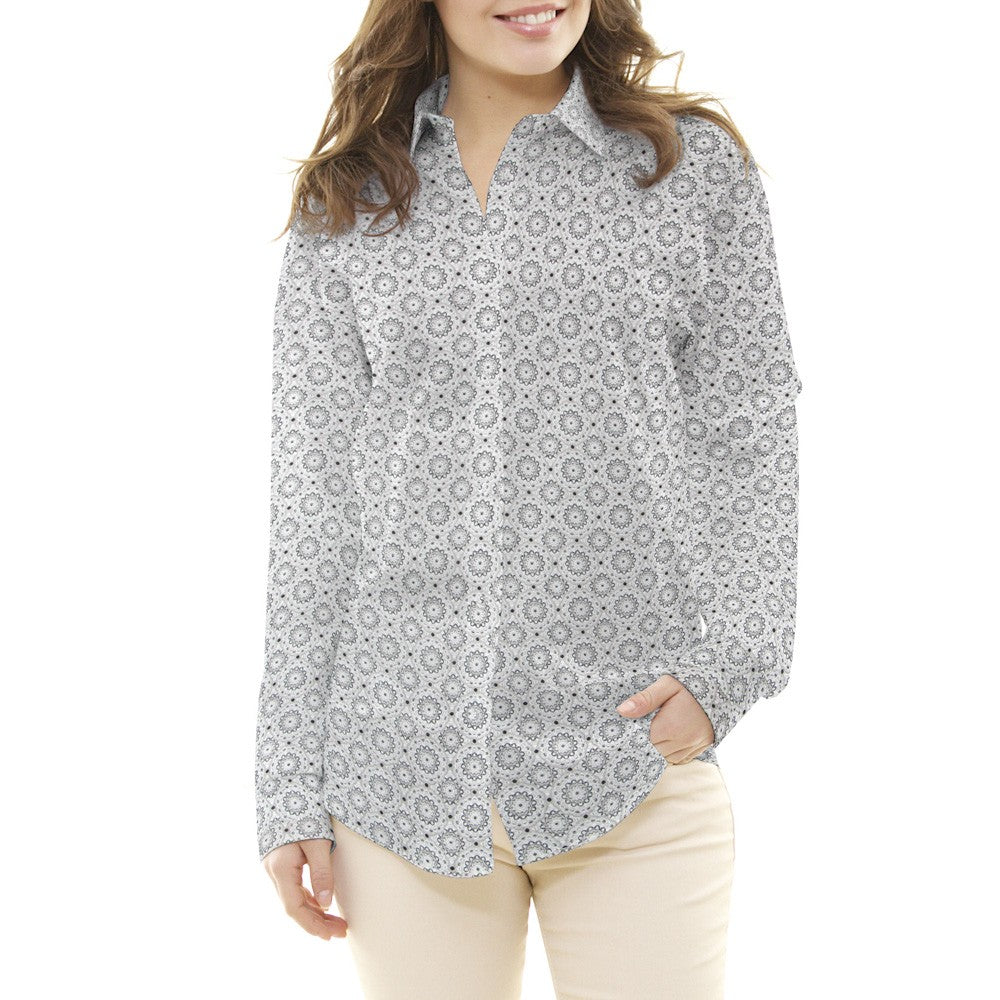 Popeline Grise Mandala - Ribes y Casals