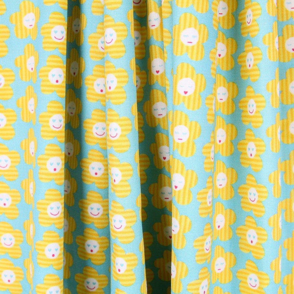 Popeline Marguerites Jaunes - Ribes y Casals