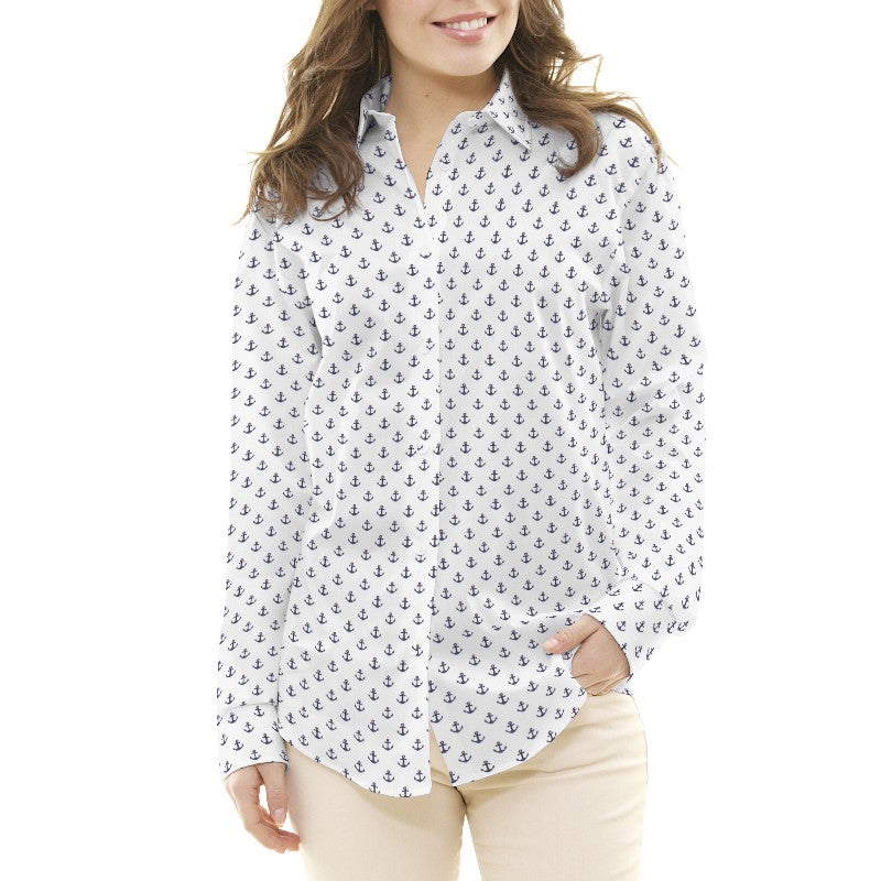 Popeline Marine Bleu - Ribes y Casals