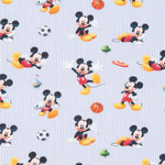 Popeline Mickey Mouse Rayures - Ribes y Casals