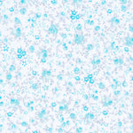 Popeline Mini Bouquet Turquoise - Ribes y Casals