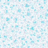 Popeline Mini Bouquet Turquoise - Ribes y Casals