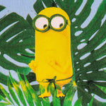 Tissu Coton Bleu Feuilles Maxi - Ribes y Casals