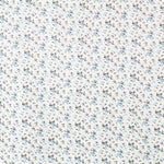 Popeline Fashion Black Blue Bouquet - Ribes y Casals