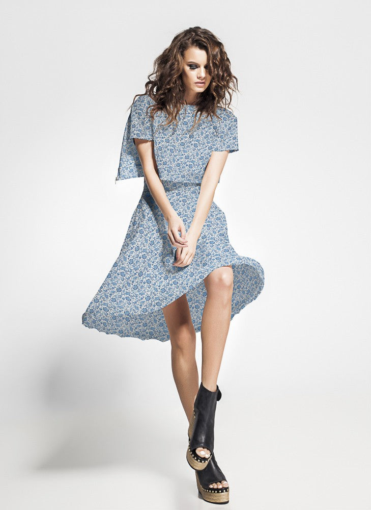 Popeline Dehli Bleu - Ribes y Casals