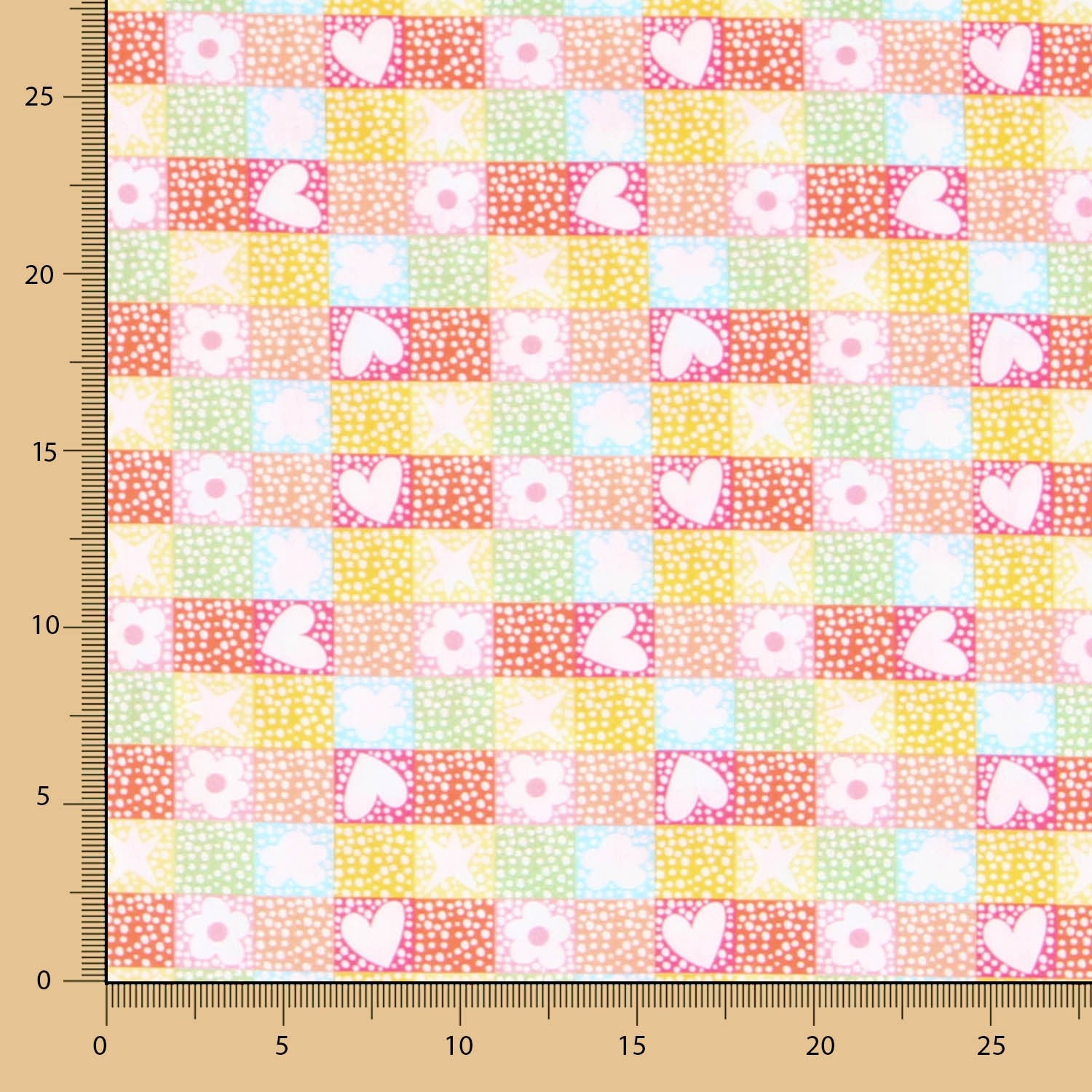 Popeline Mosaïque Amour - Ribes y Casals