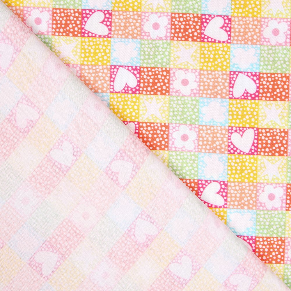 Popeline Mosaïque Amour - Ribes y Casals