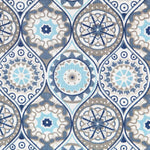 Popeline Mandala Bleu Mosaïque - Ribes y Casals