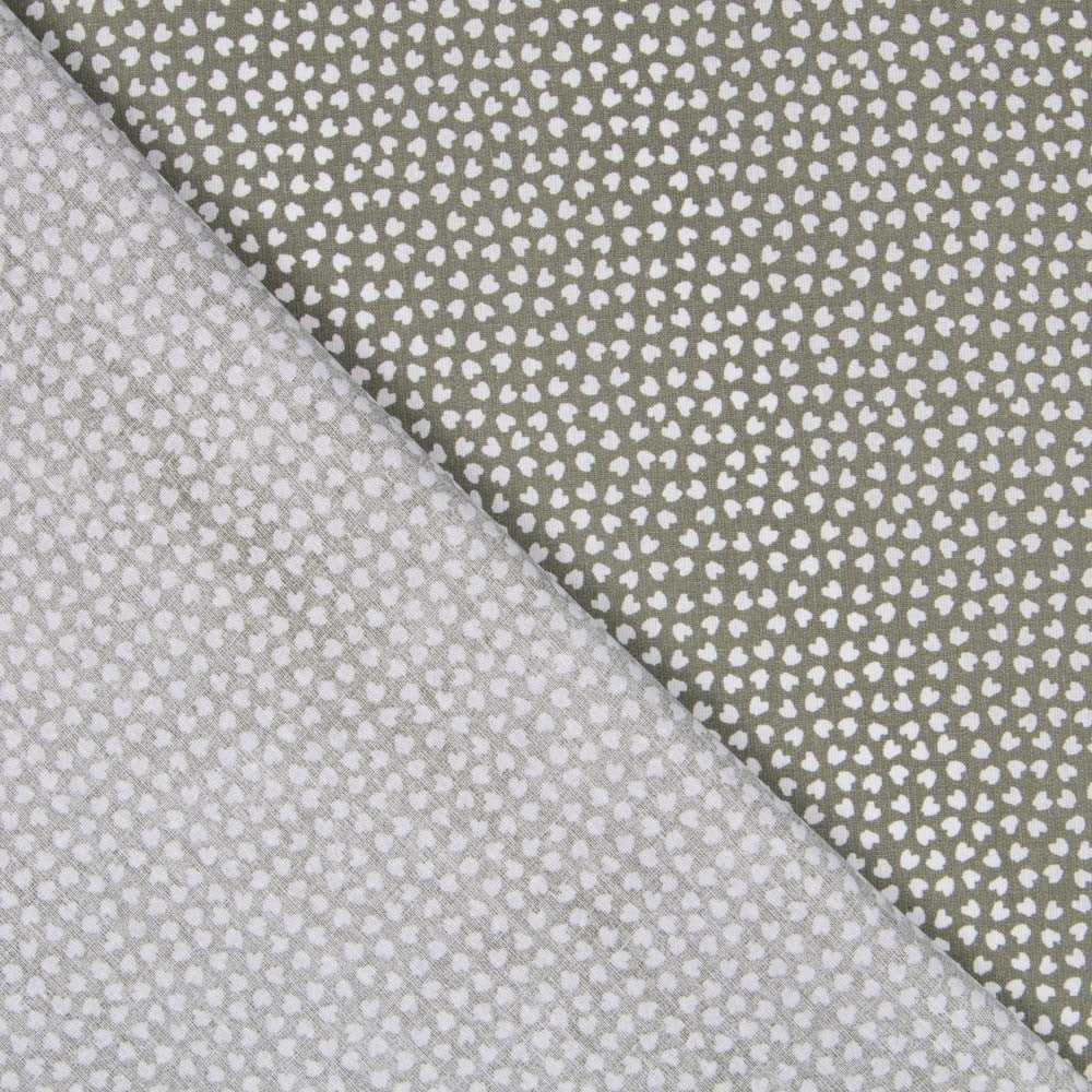 Tissu Popeline Tâches Vertes - Ribes y Casals