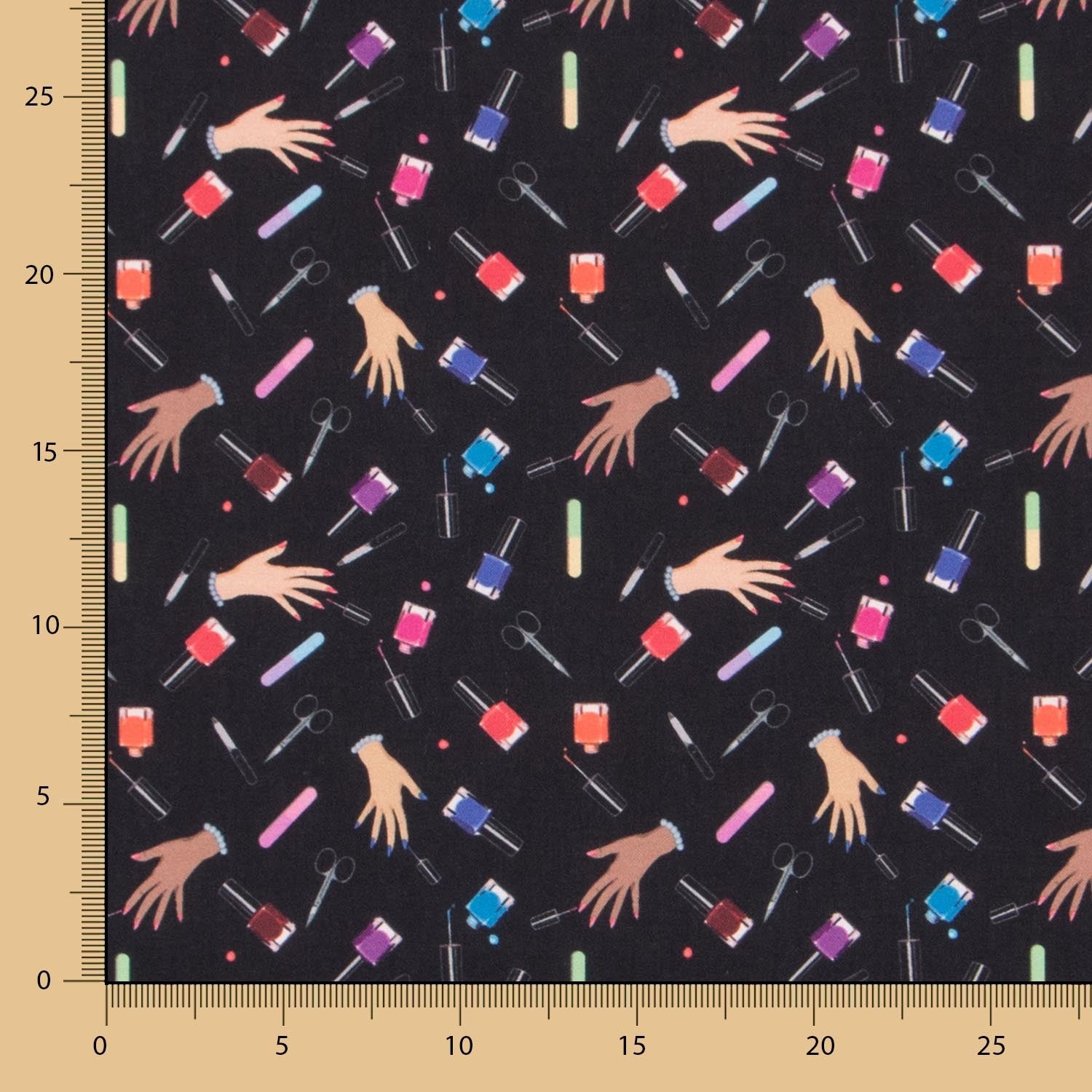 Popeline Noir Manicure - Ribes y Casals