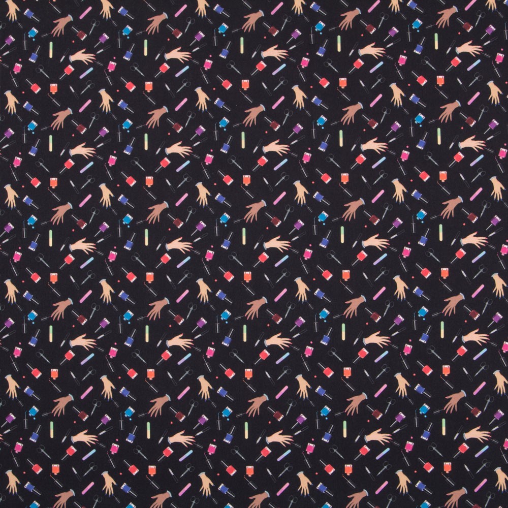 Popeline Noir Manicure - Ribes y Casals