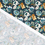 Popeline Nature Couleur Pétrole - Ribes y Casals