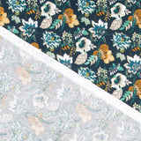 Popeline Nature Couleur Pétrole - Ribes y Casals