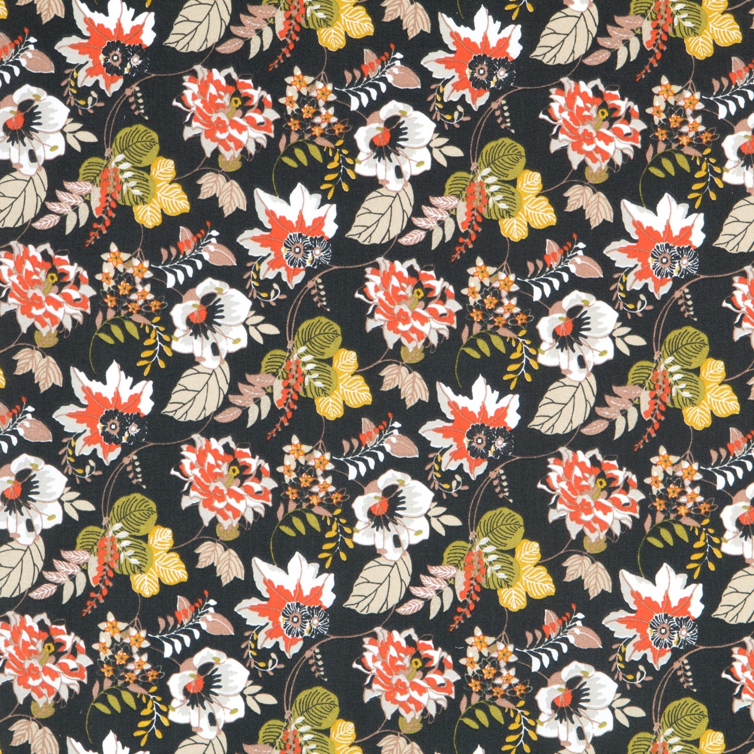 Popeline Nature Vert Foncé - Ribes y Casals