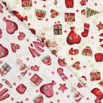 Popeline De Noël Écru - Ribes y Casals