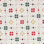 Popeline de Noël Mosaïque Écru - Ribes y Casals