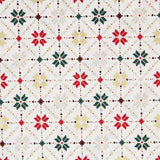 Popeline de Noël Mosaïque Écru - Ribes y Casals