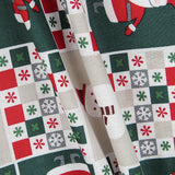 Popeline De Noël Vert Patch - Ribes y Casals